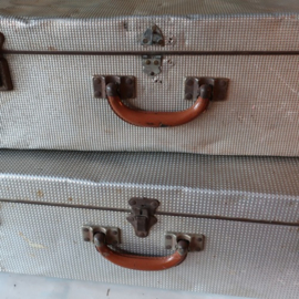 Koffer set aluminium origineel 70 en 65 cm