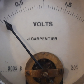 Voltmeter Carpentier oud reis model VERKOCHT