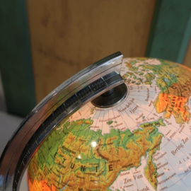 Wereldbol globe origineel Ø 26 cm verlichting