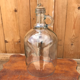 Stolp glas fles model rond 12,5 cm diameter