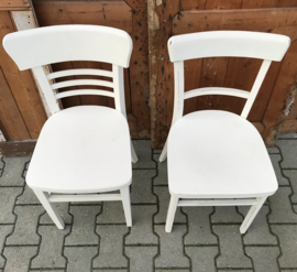 Eetkamer stoel 4 stuks wit VERKOCHT