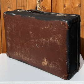 Koffer 50 x 33 x 14 cm zwart brocante