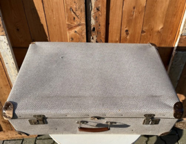 Koffer beige bruin 69 x 46 vintage origineel
