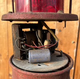 Sein lamp Neostop Haarlem metaal rood