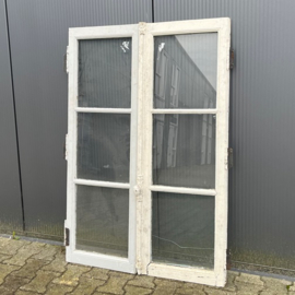 Raam met glas ruit origineel Frankrijk 99 x 144