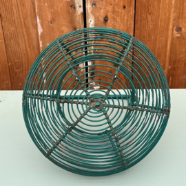 Draadmand groen metaal eiermand Frankrijk