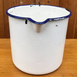 Maatbeker 3 liter emaille wit VERKOCHT