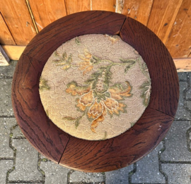 Pianokruk hout 1930 origineel eiken Ø 37 cm