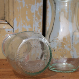 Weck fles weckfles 1/4 liter sapfles origineel glas