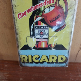 Wand plaat metaal reclame Ricard Pastis VERKOCHT