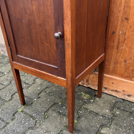 Nachtkastje hout marmer 1930 VERKOCHT