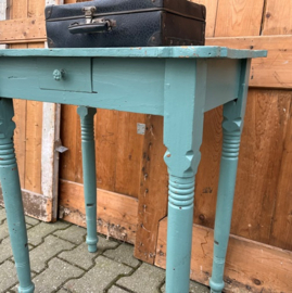 Haltafel 64 x 44 x 75 side table bijzettafel blauw