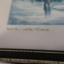 Parijs Paris afbeeldingen hout lijst VERKOCHT