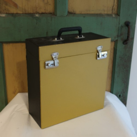 LP koffer vinyl platenkoffer retro vintage VERKOCHT