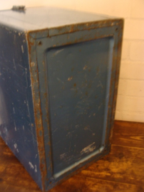 Koelbox metaal blauw origineel VERKOCHT