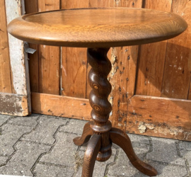 Wijntafel bijzettafel haltafel hout Ø 45 cm