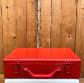 Kist koffer metaal ijzer gereedschap 39 cm