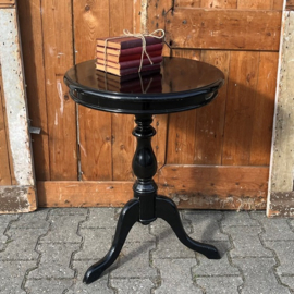 Wijntafel bijzettafel haltafel zwart Ø 49 cm