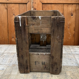 Flessenkrat RAAK hout voor 12 fles origineel