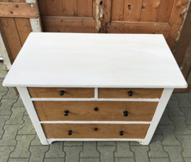 Commode ladekast wit 100,5 cm VERKOCHT