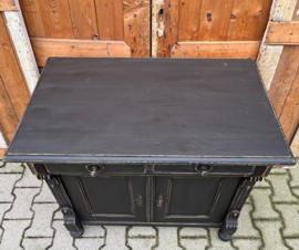 Commode lage kast zwart 92,5 cm VERKOCHT