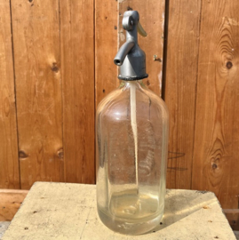 Spuitwaterfles sodafles Budapest blank glas