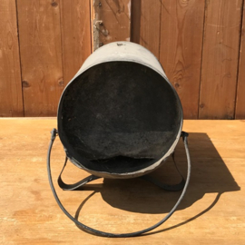 Ton voerbak waterbak metaal 30 cm VERKOCHT