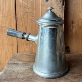 Chocolade kan origineel pot tin Frankrijk 22 cm