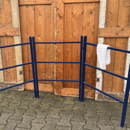 Wasrek hout blauw handdoek rek droogrek