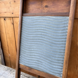 Wasbord hout met zink antiek VERKOCHT