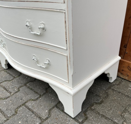 Ladekast 4 laden Engeland wit 73,5 cm