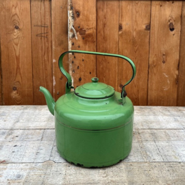 Waterketel emaille theepot groen Ø 22 cm