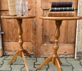 Bijzettafel planten hout Frankrijk tafel VERKOCHT