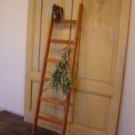 Houten ladder trap 6 treden decoratie VERKOCHT