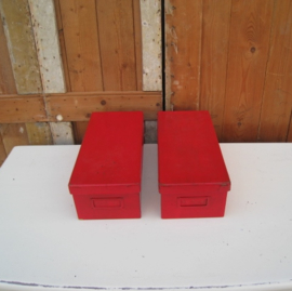 Kist archiefkist archiefdoos rood 36,5 x 17 x 12