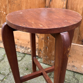 Kruk bijzettafel melk krukje hout origineel