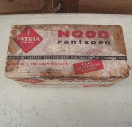 Blik Patria noodransoen origineel 1 met inhoud