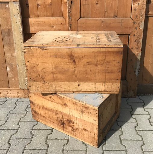 boog toevoegen aan subtiel Houten kist verhuiskist origineel hout VERKOCHT | Sorry... reeds verkocht |  Floortjes Beurs