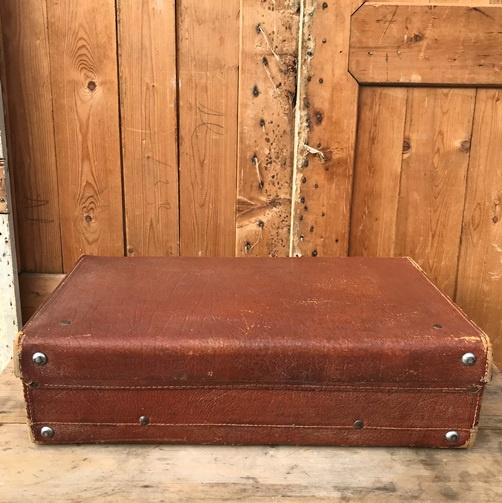 Koffer bruin 59 x 36 cm origineel reiskoffer | Koffers en kisten | Floortjes Beurs