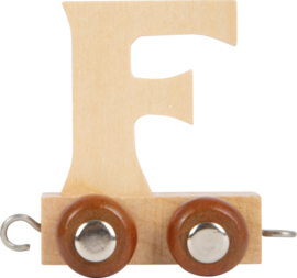 houten lettertrein F naturel