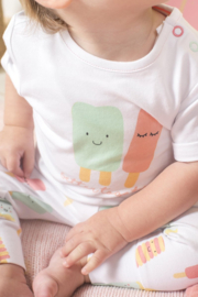 setje, t shirt en broekje ice cream 50/56