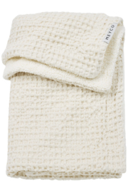 Deken wafel teddy off-white