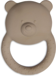 Bijtring rubber teddy bear biscuit