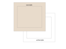 vierkant boxkleed 2-zijdig, vanaf