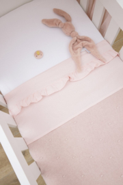 Lakentje ruffle roze