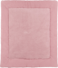 Boxkleed teddy wafel roze