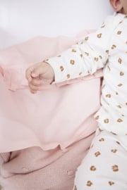 Lakentje ruffle roze