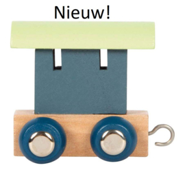 Houten lettertrein naturel (goedkoopste van Nederland), vanaf