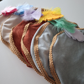Pietenmuts met naam dusty mint