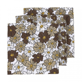 hydrofielluiers vintage flower taupe (3stuks)